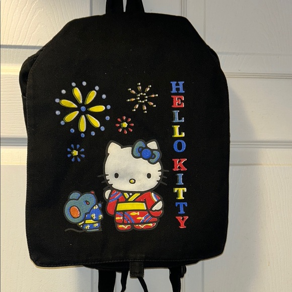 Hello Kitty Black and Blue Sparkly Backpack - Picture 6 of 9